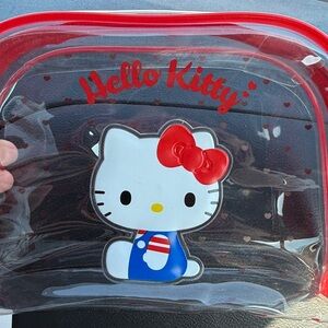 Sanrio Hello Kitty Clear Zippered Vinyl Pouch
